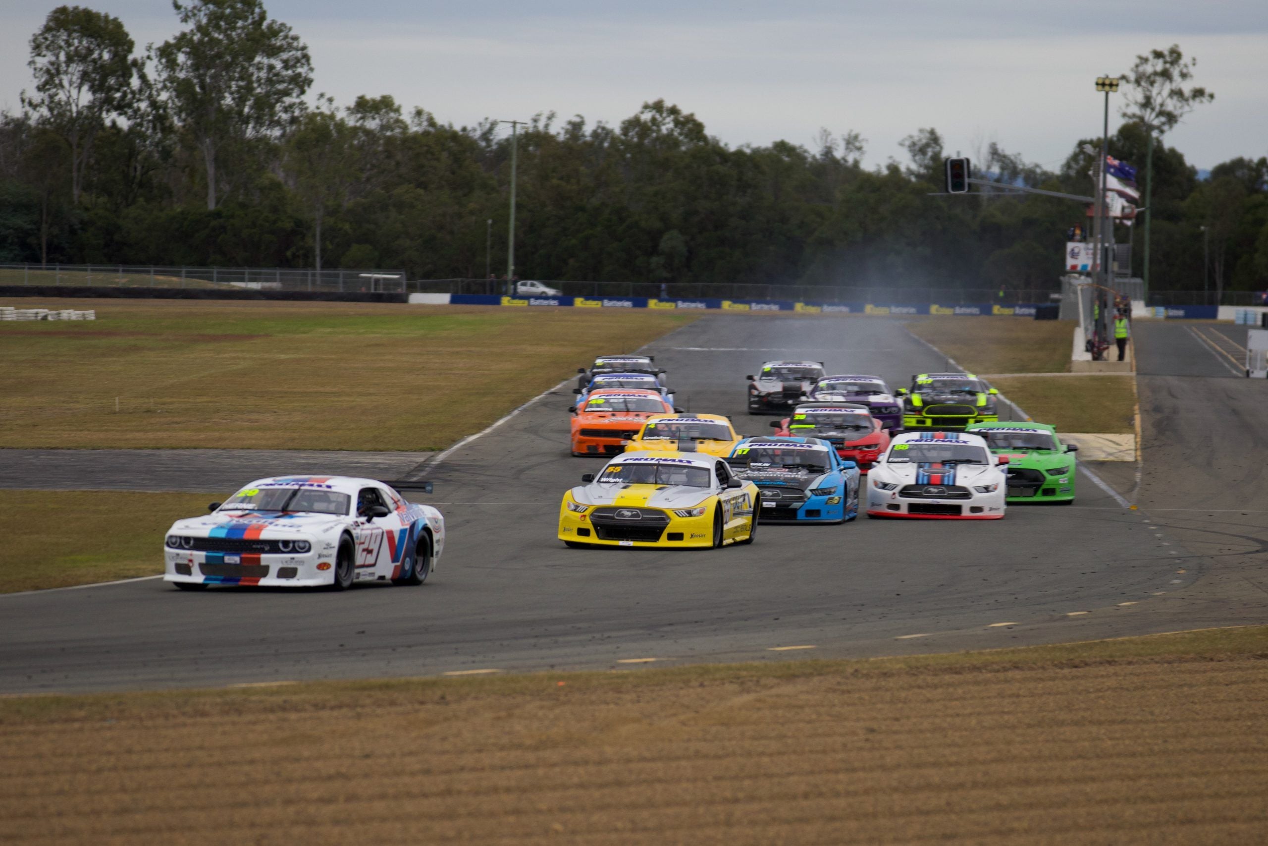 Herne heads home Wright at Queensland Raceway Herne heads home Wright at Queensland Raceway